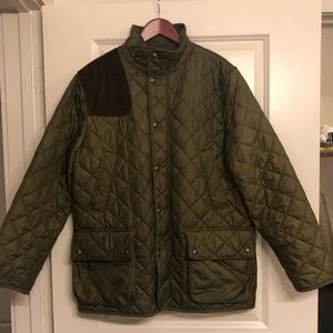 Polo Ralph Lauren Quilted Field Jacket Olive Suede
